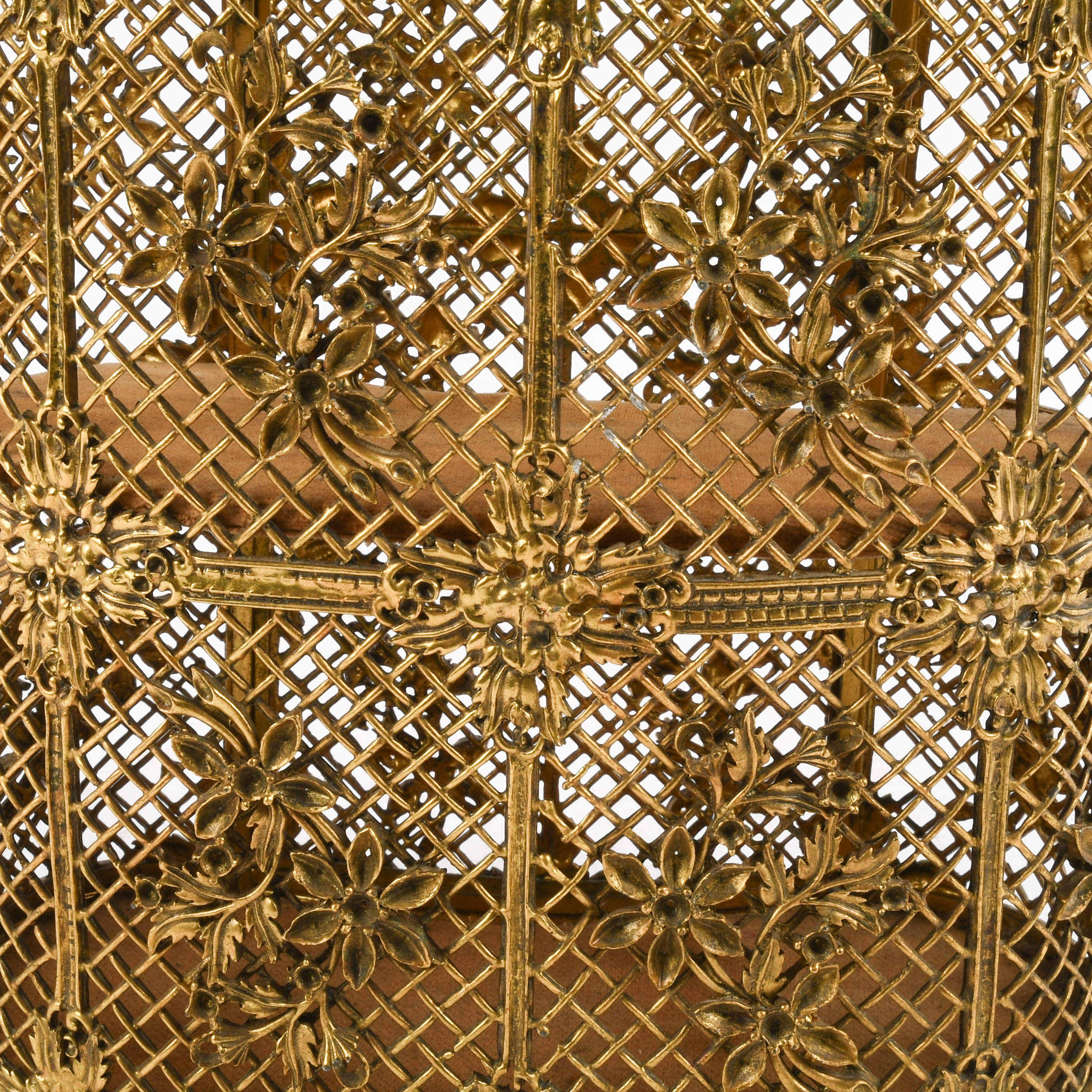 Hollywood Regency Gilt Brass Two-Tier Jewelry Vitrine-2