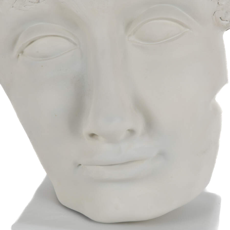 Oversized Classical Face Bust on Lazy Suzan Base-5