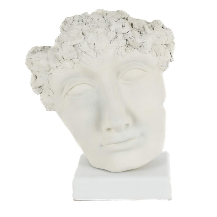 Oversized Classical Face Bust on Lazy Suzan Base-1