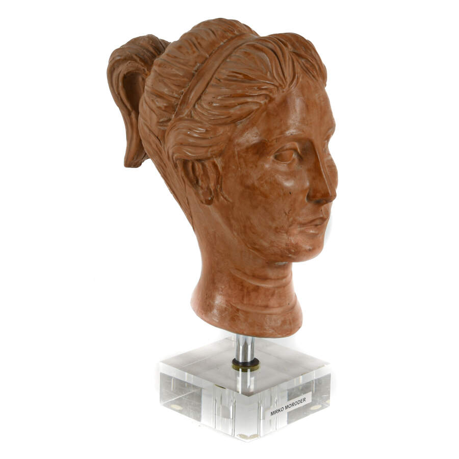 Mirko Moroder Clay Bust on Lucite Base-11