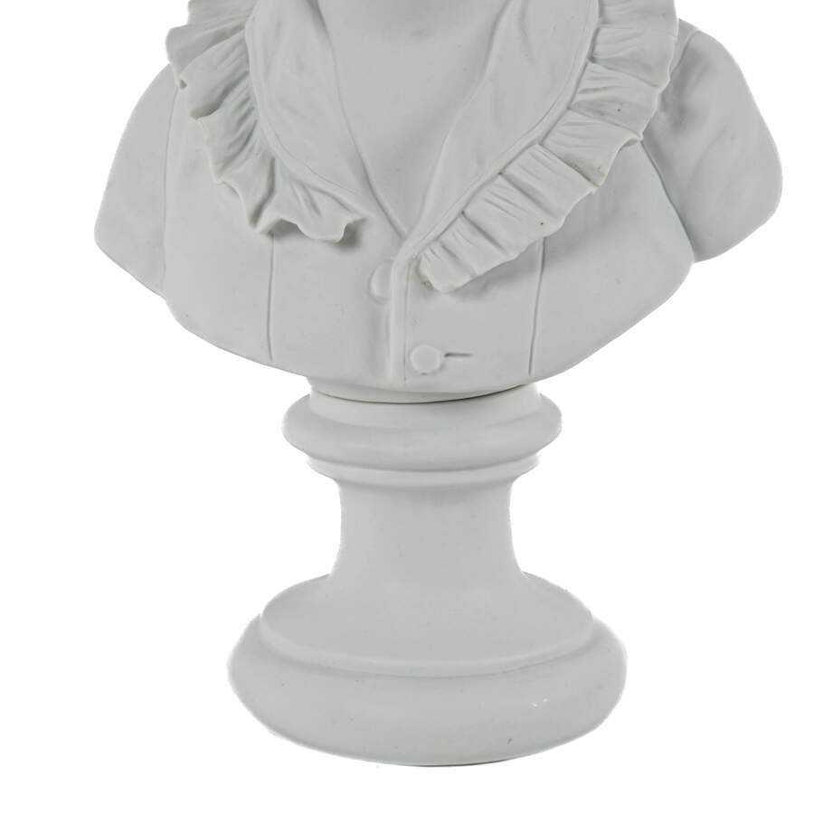 Signed Bisque Capodimonte Bust-8