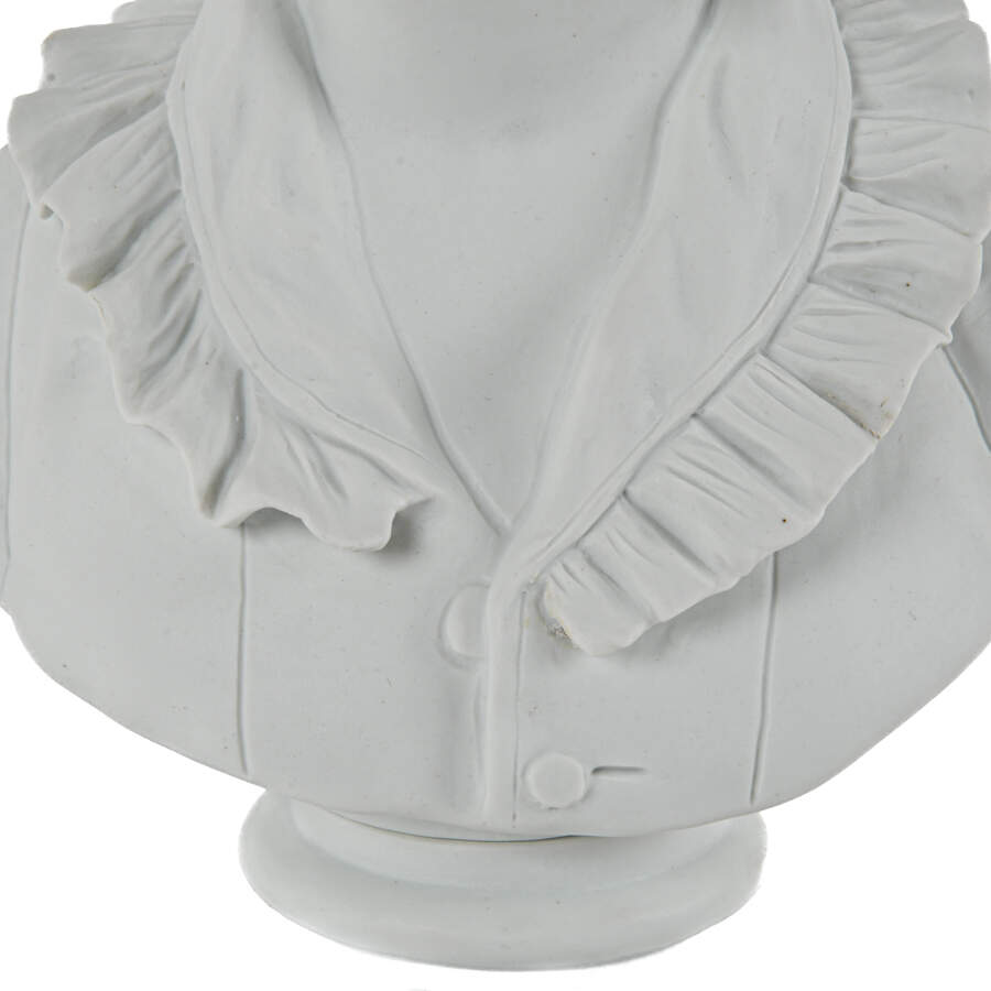 Signed Bisque Capodimonte Bust-7