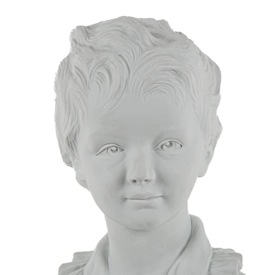 Signed Bisque Capodimonte Bust-6
