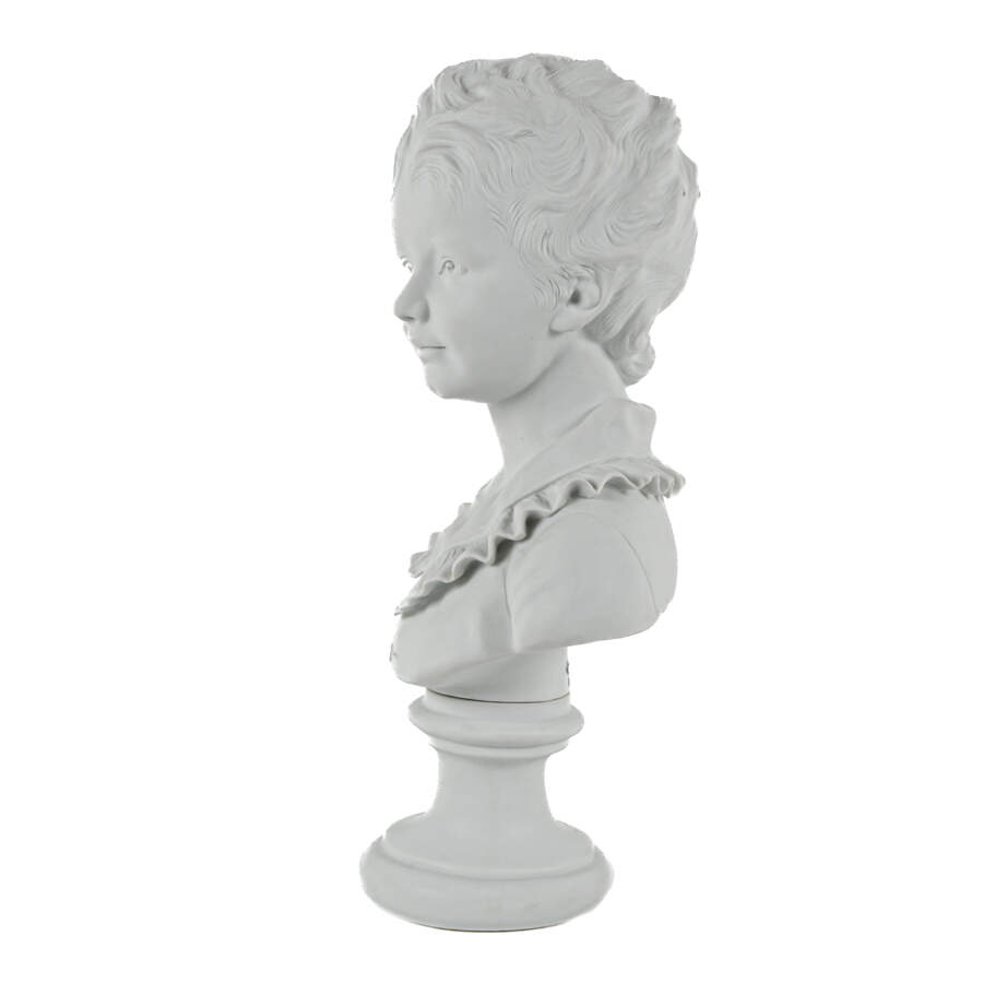 Signed Bisque Capodimonte Bust-2