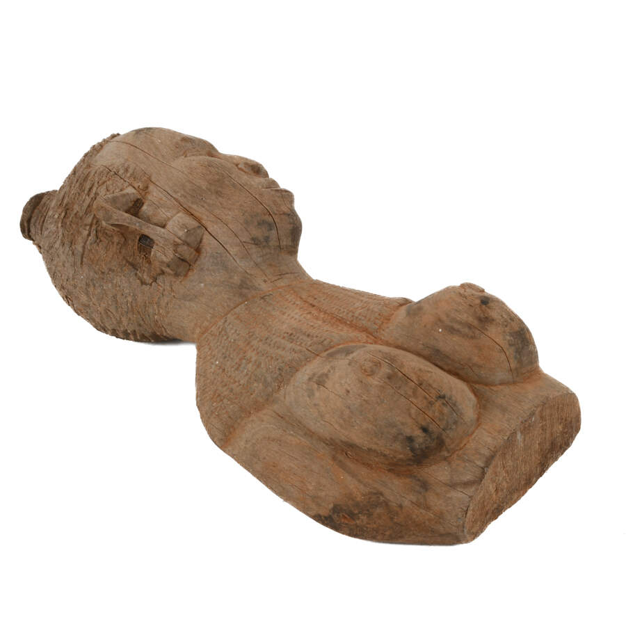 Antique Carved African Female Bust-14
