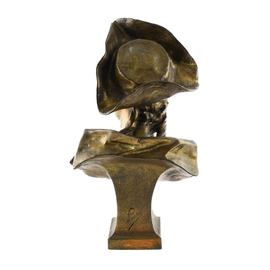 Bronze Bust "Floreal" by Emile Pinedo-5