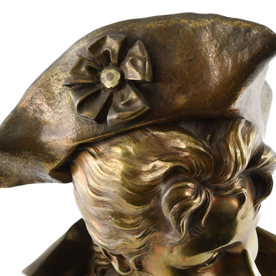 Bronze Bust "Floreal" by Emile Pinedo-3