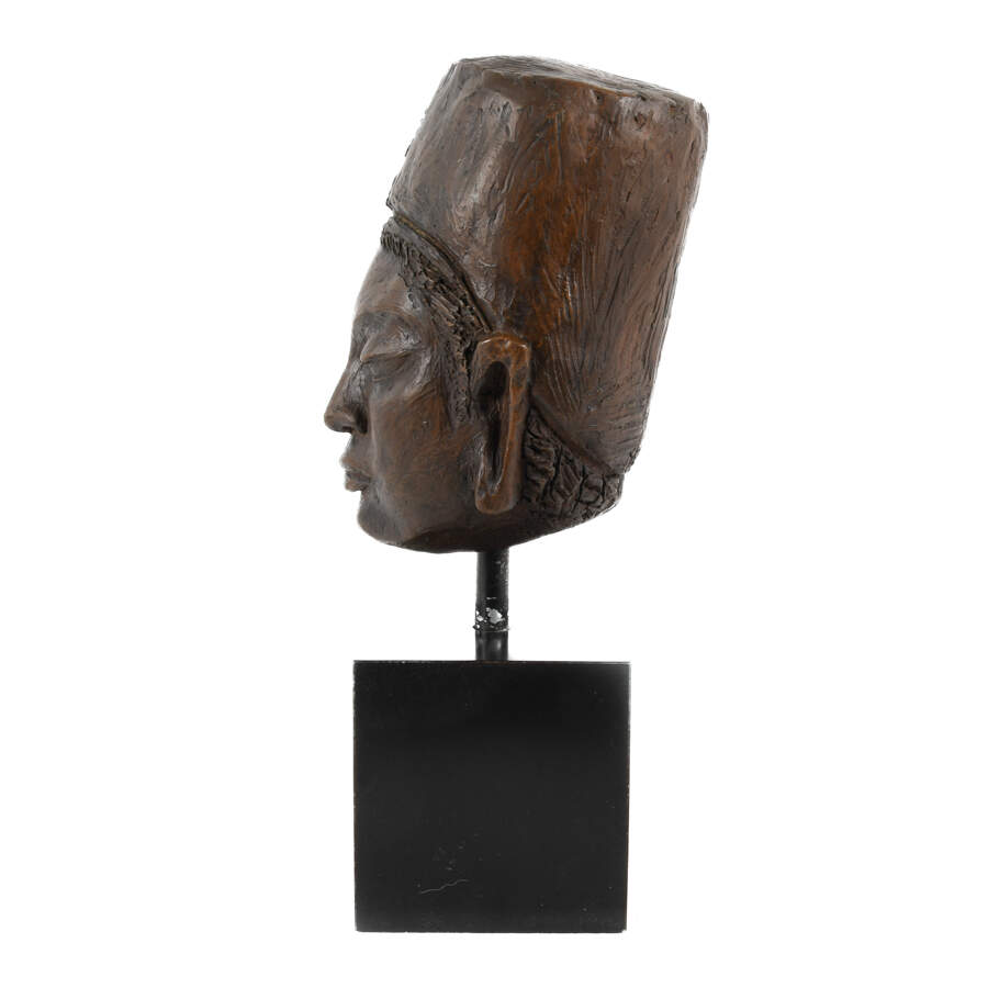 Marilyn Newman Bodhisattva Bust on Pedestal-4