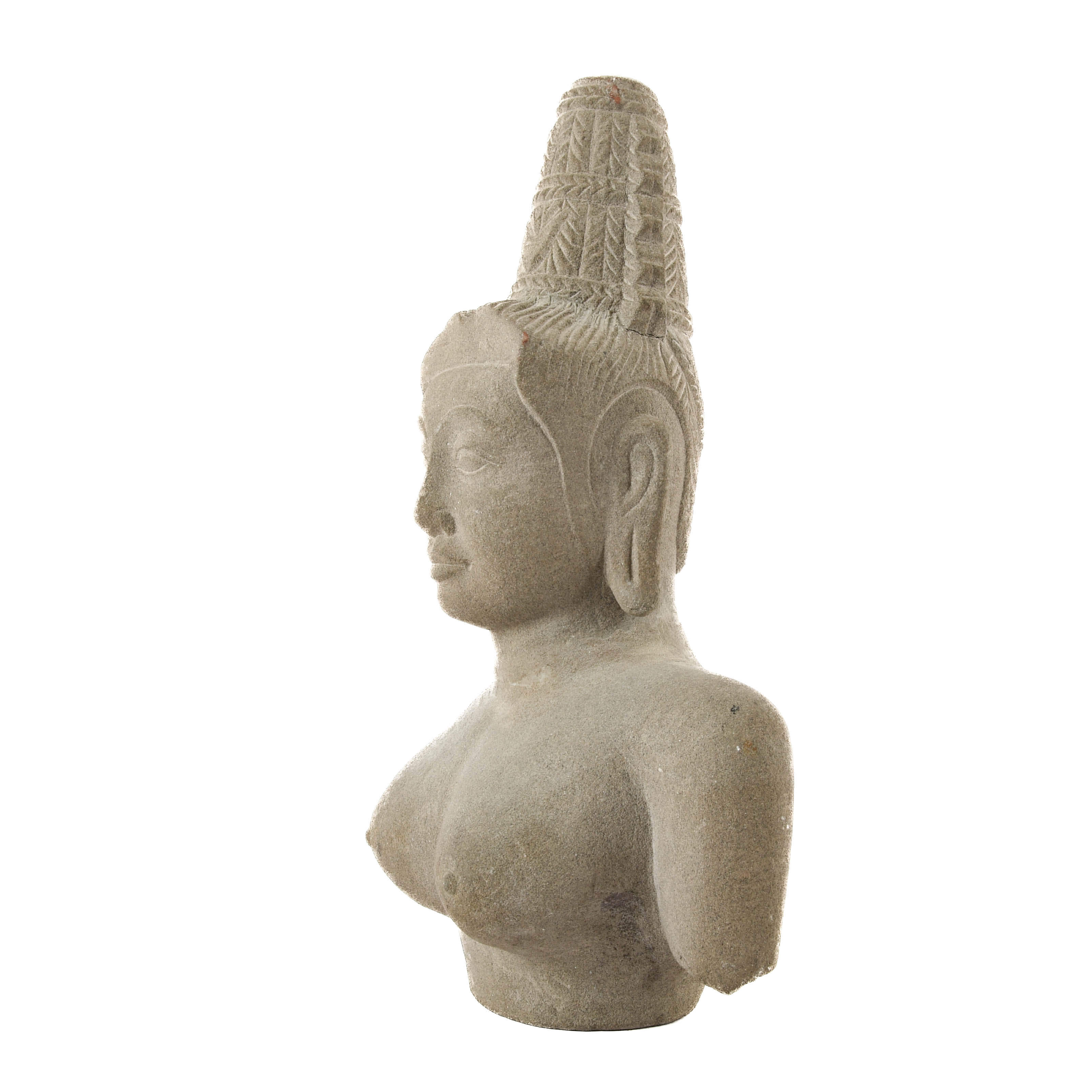 Cement Shiva Hindu Bust Statue-3