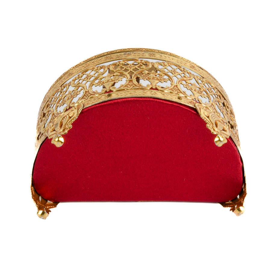 Demilune-Shaped Footed Filigree Jewelry Casket-7