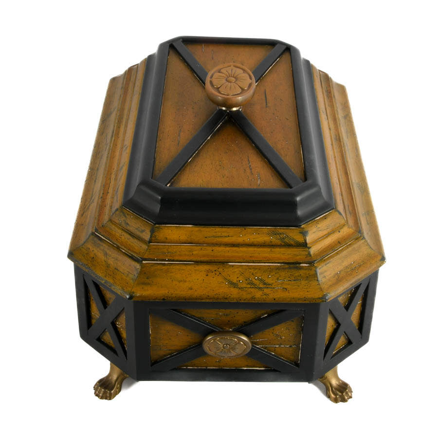 Hand-Carved Wooden Document Box-3