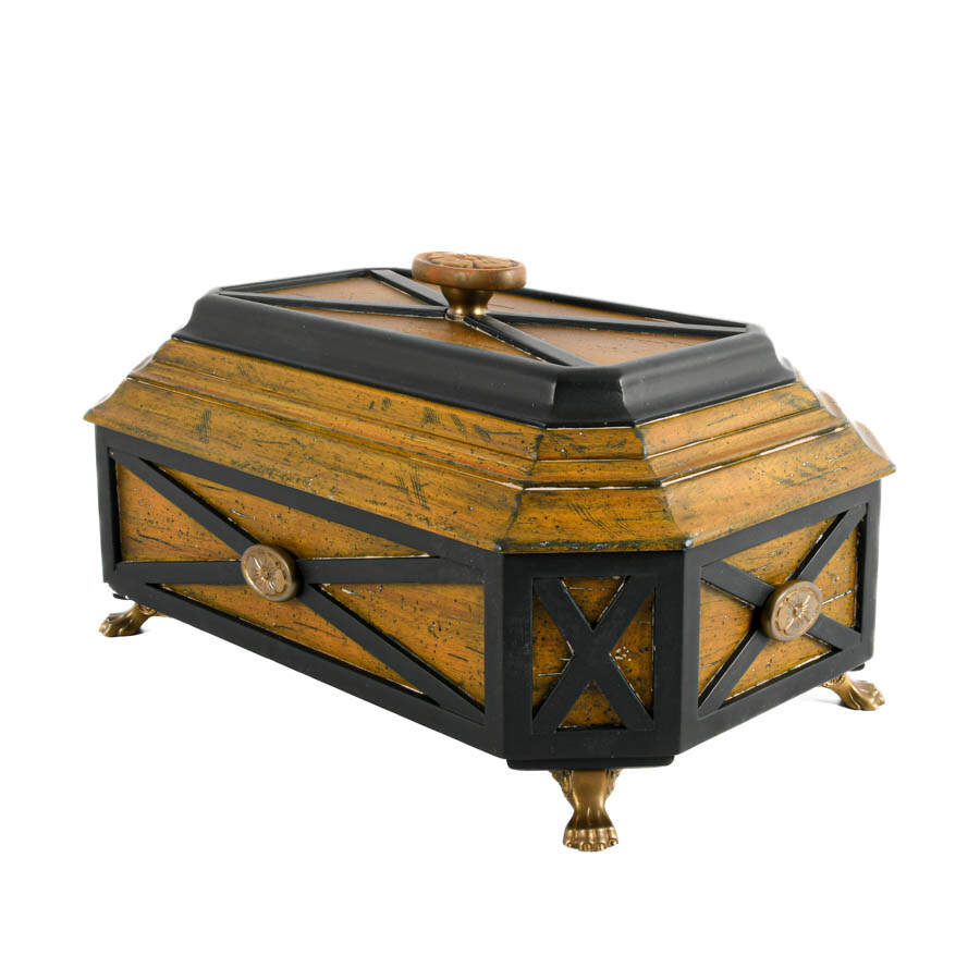 Hand-Carved Wooden Document Box-2