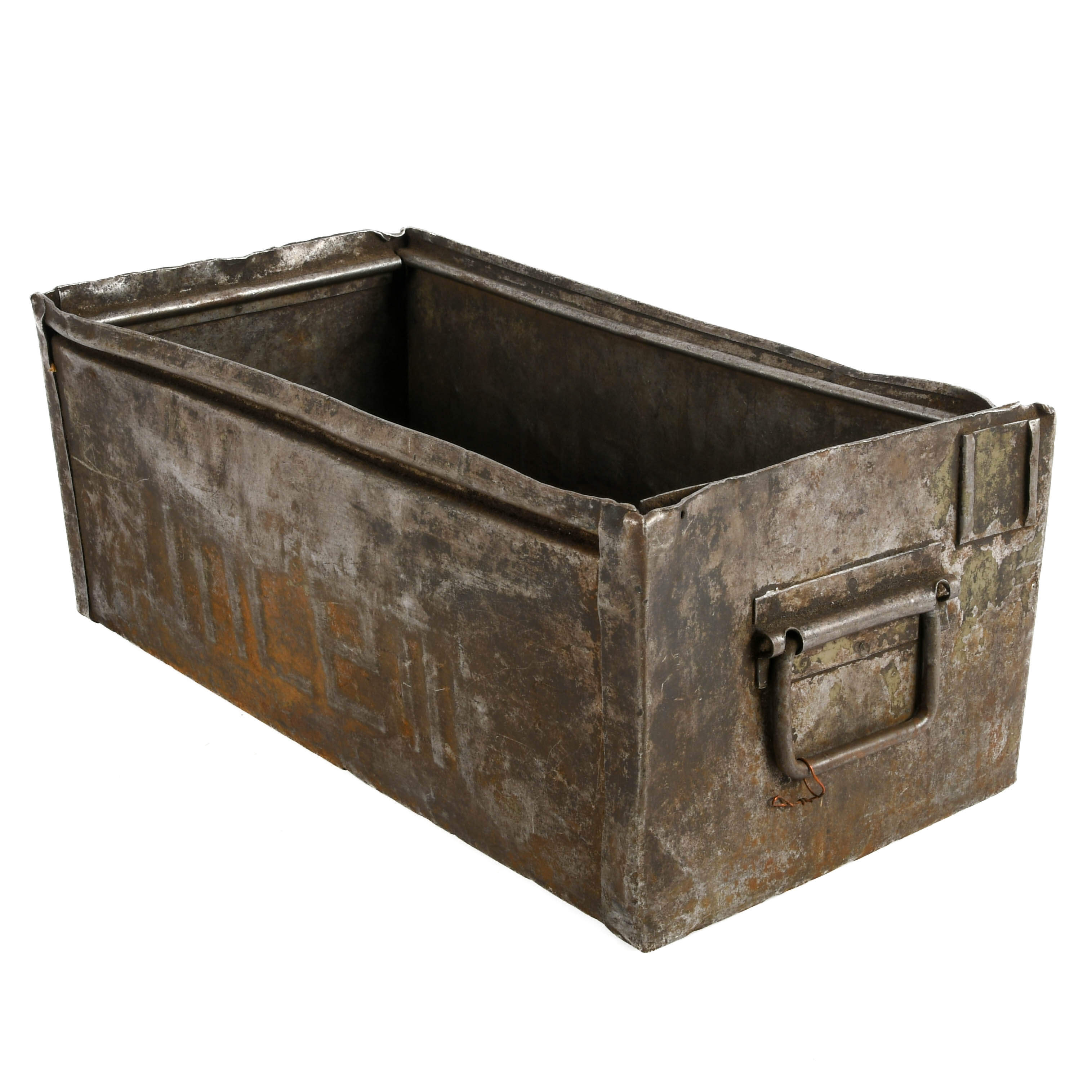 Antique 1880s Metal Tin Storage Box-2