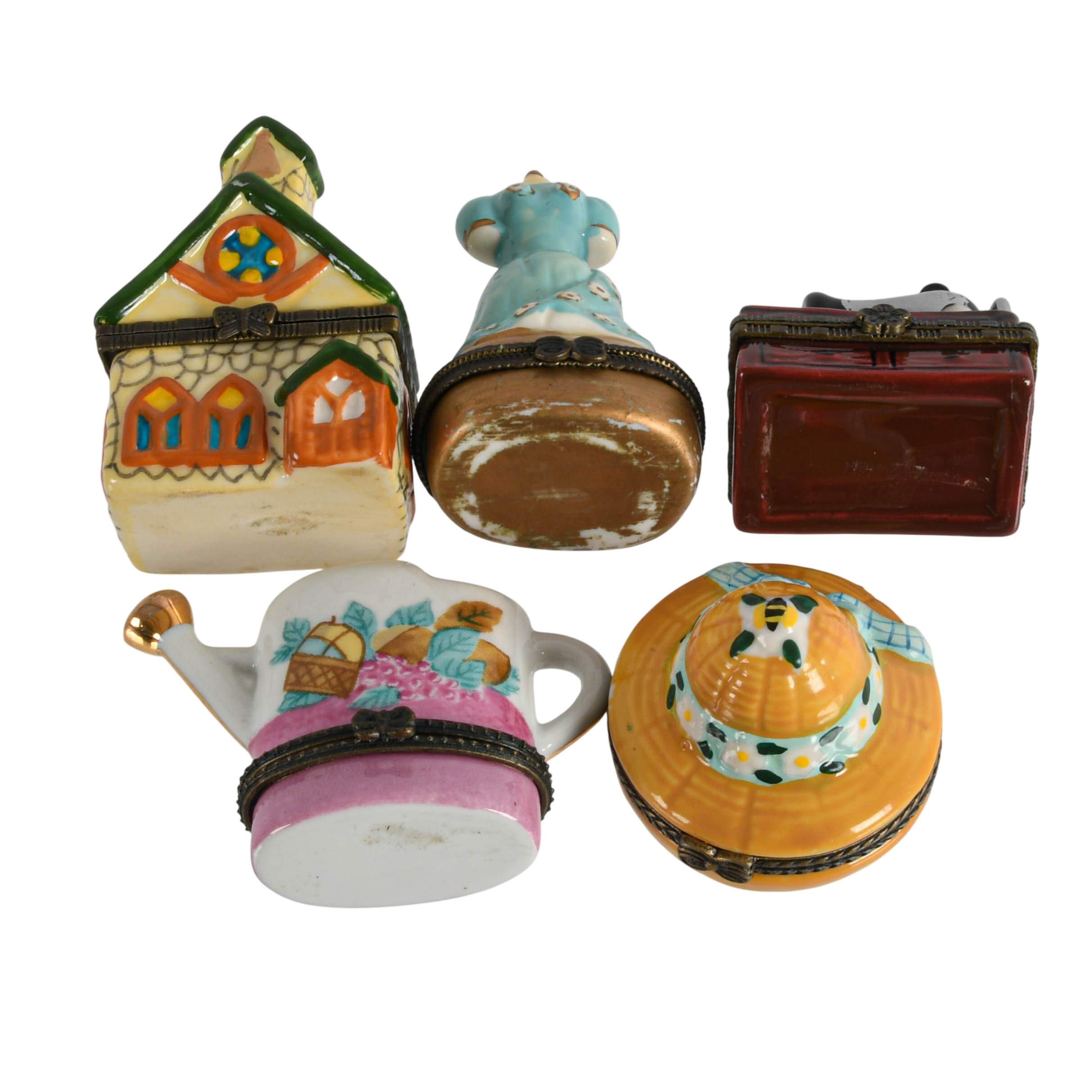 Grouping of Five Jewelry Trinket Boxes-7