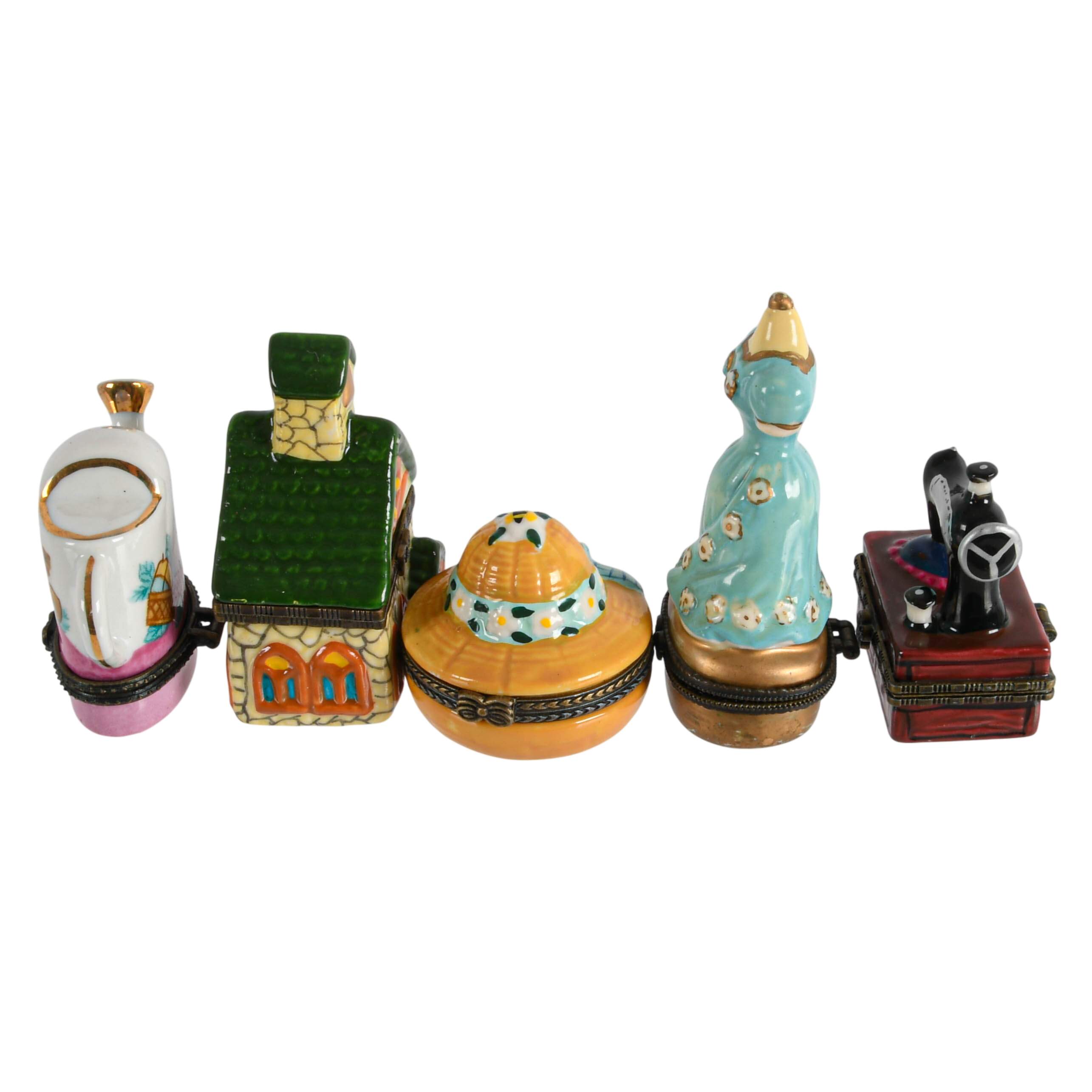 Grouping of Five Jewelry Trinket Boxes-3