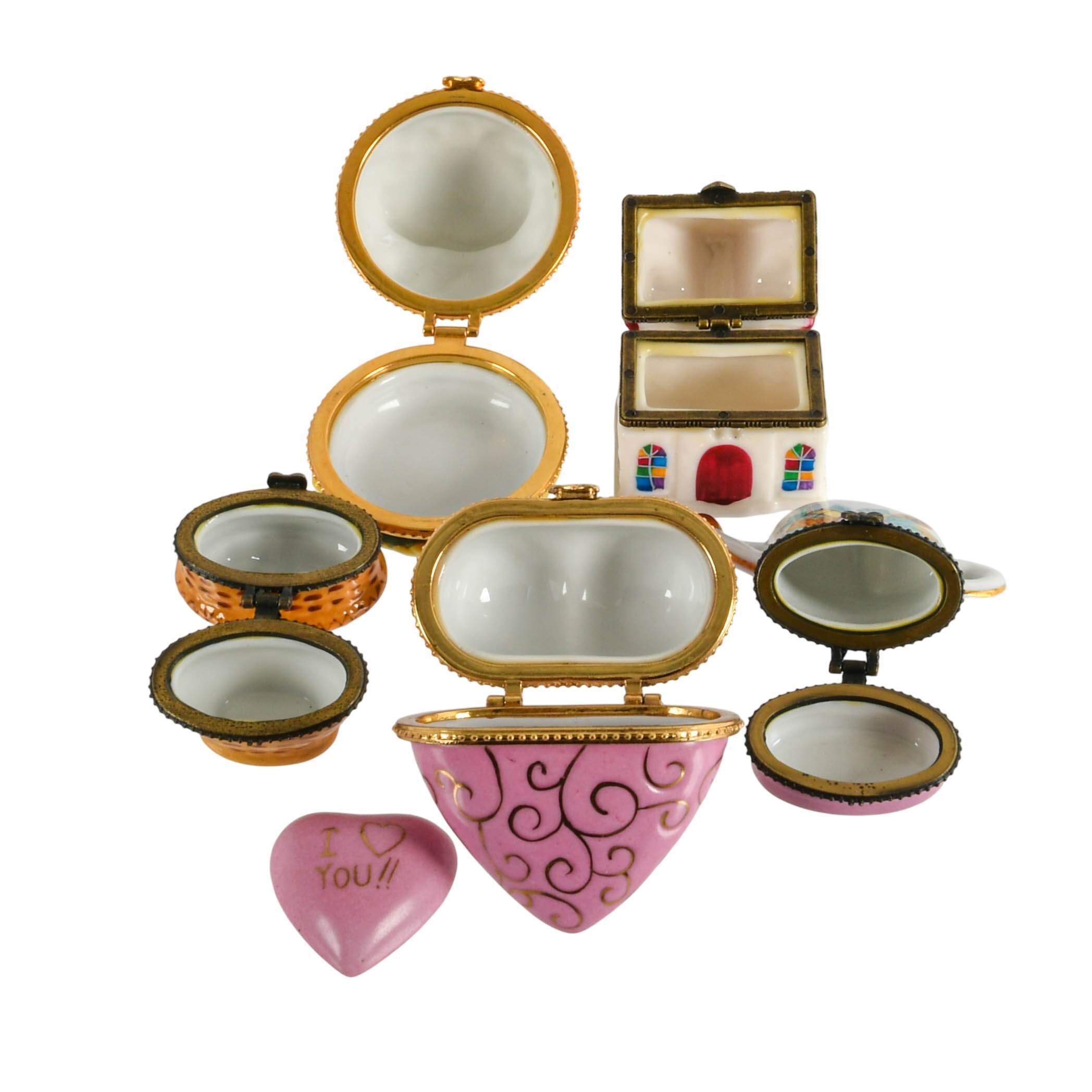 Grouping of Five Figural Trinket Boxes-3