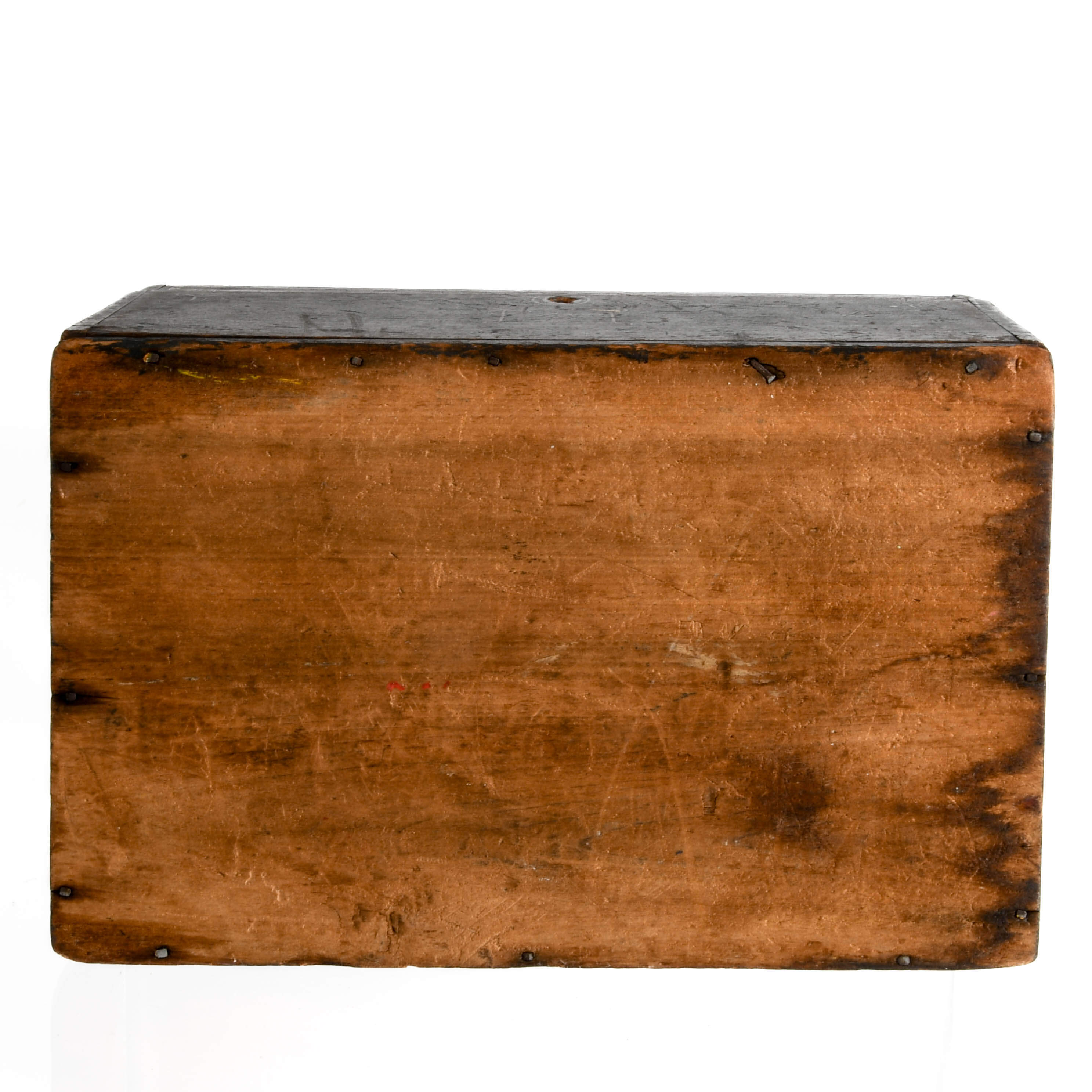 Antique Embossed Mono "F" Wood Travel Writing Desk Box-9