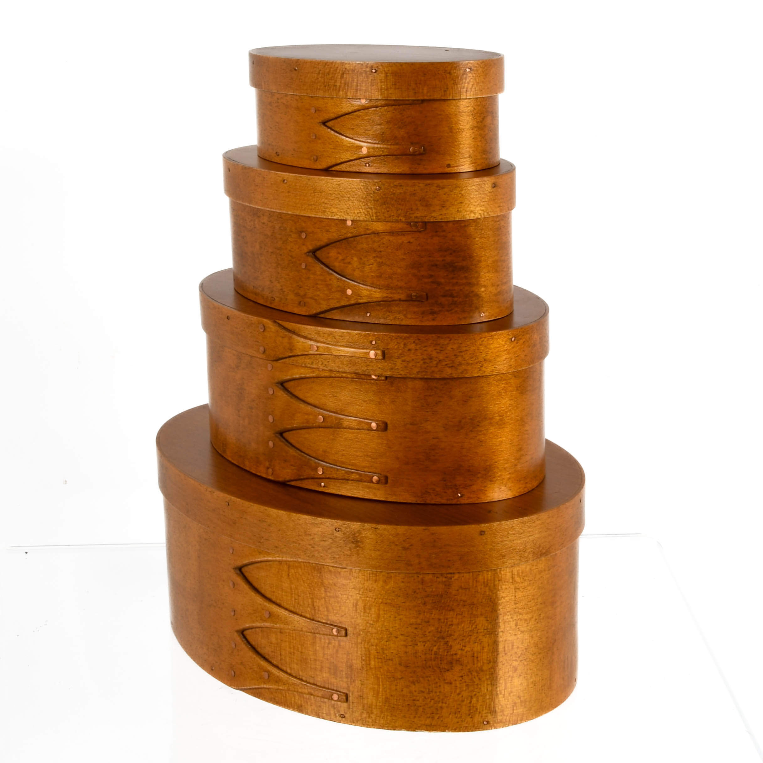 Set of Four Nesting Shaker Reproduction Boxes-2