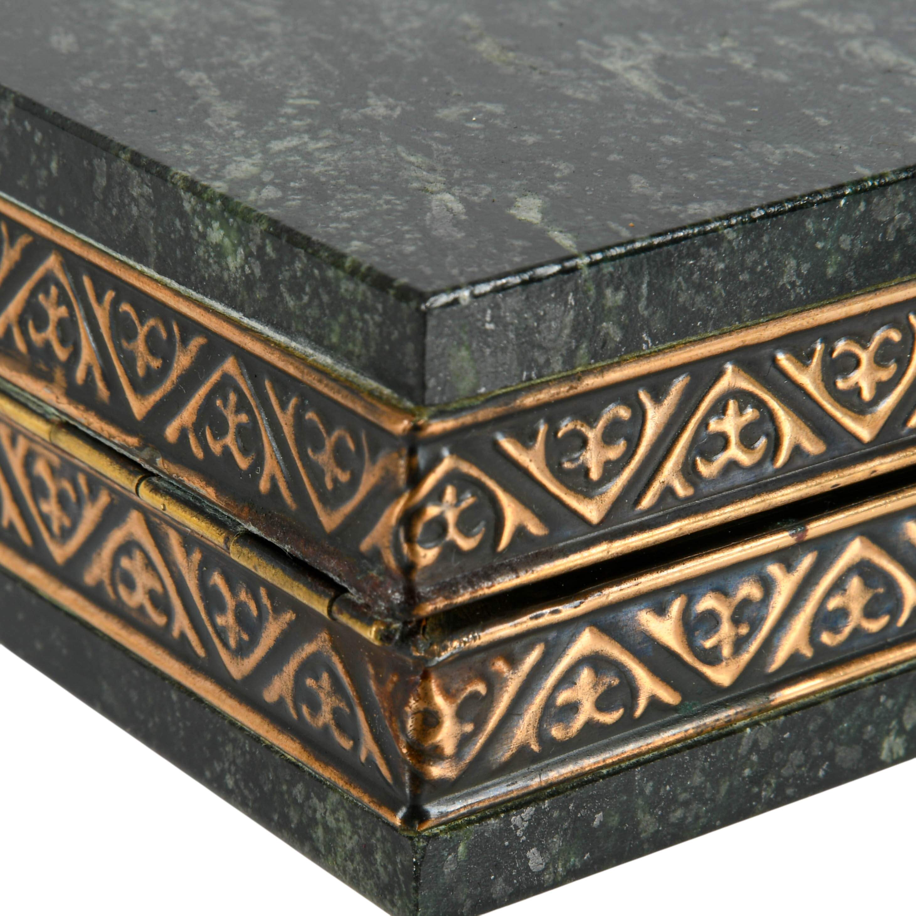 Serpentine Marble Vanity Box-6