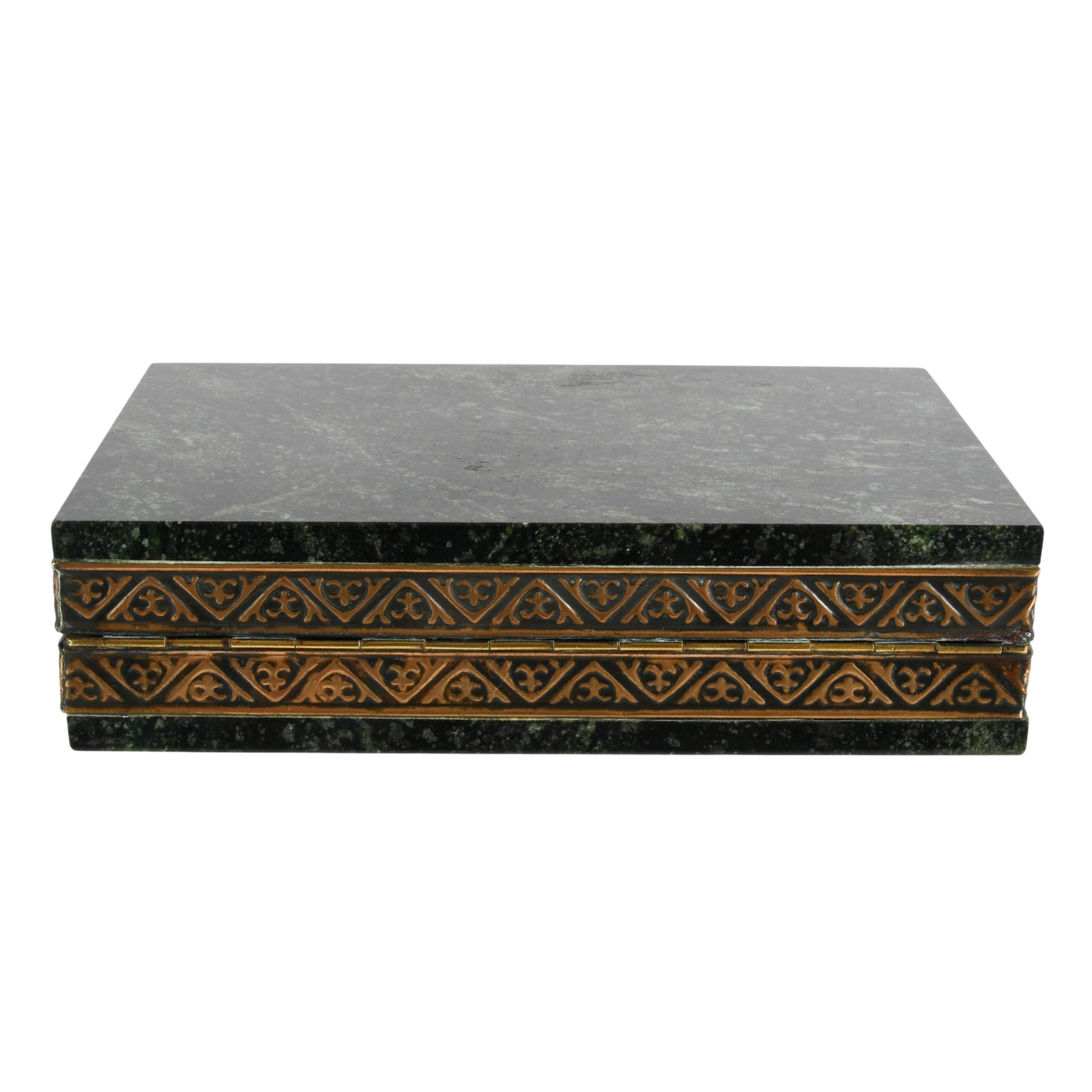Serpentine Marble Vanity Box-5