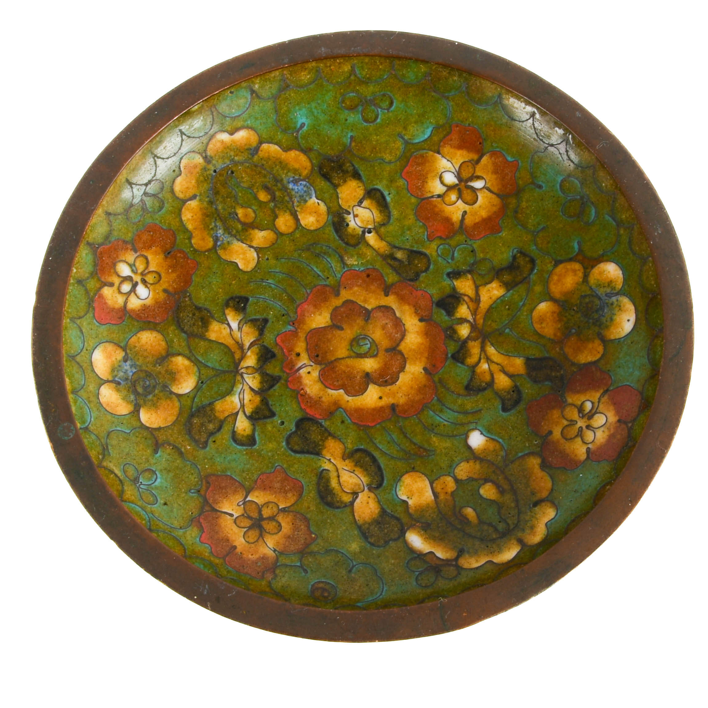 Grouping of Three Chinese Cloisonné Trinkets-2