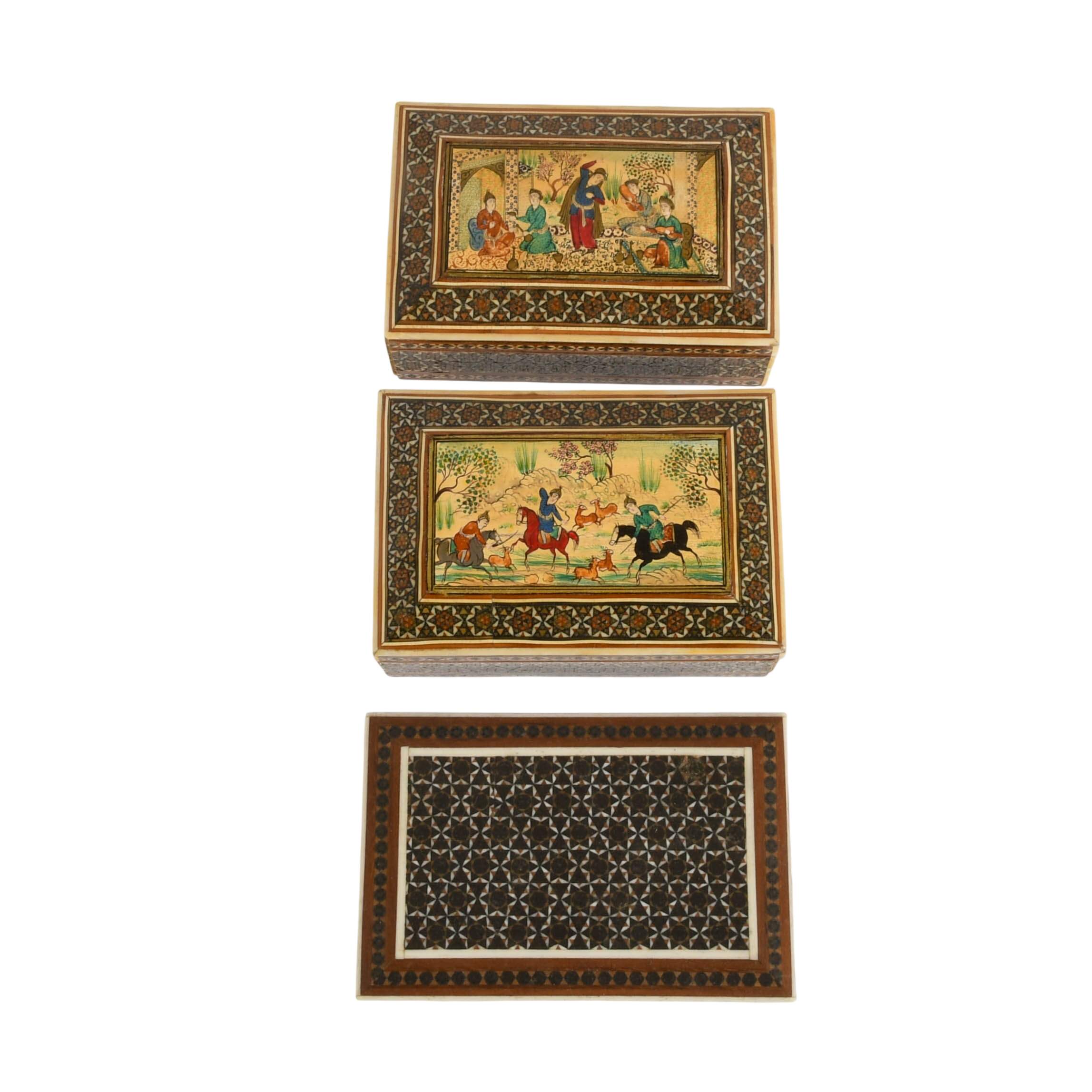 Three-Piece Grouping of Mid-Century Persian Boxes-3