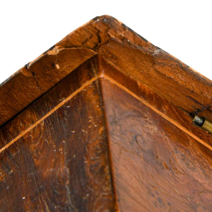 Vintage Italian Burlwood Marquetry Jewelry Box with Neoclassical Scenes-9