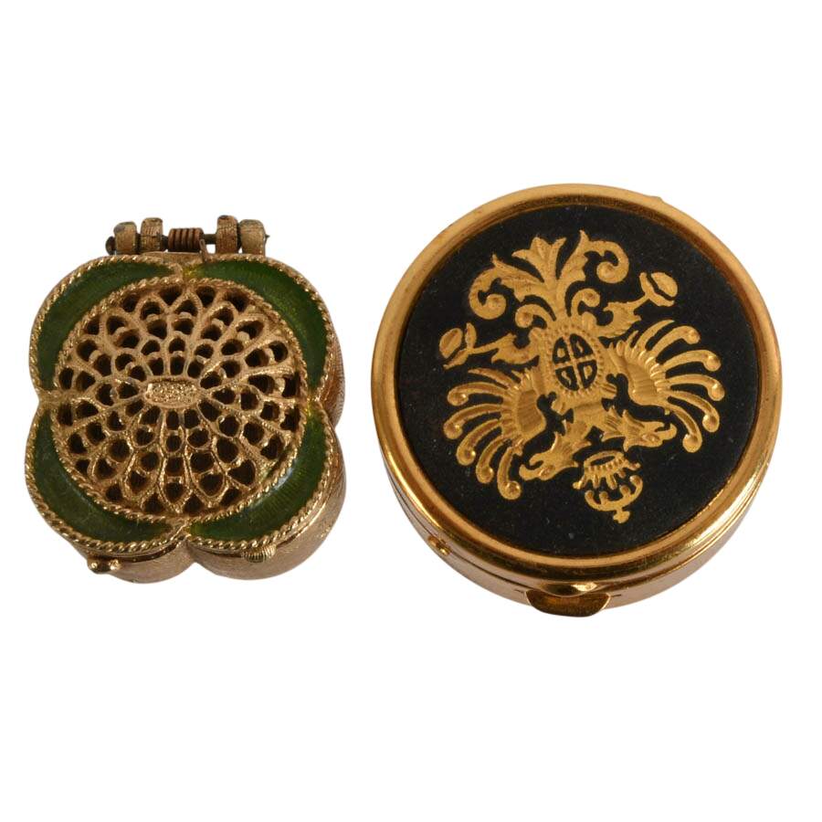 Trio of Metal Pill Boxes-6