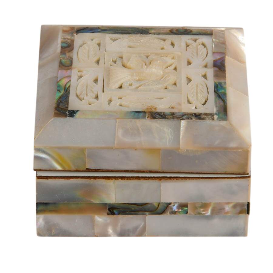 Pair of Mother of Pearl Trinket Boxes-3