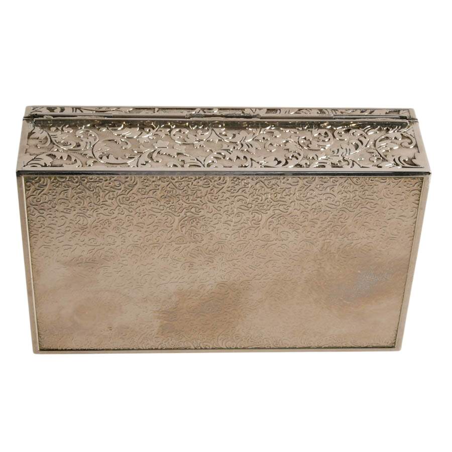 Vintage Silver-Plate Keepsake Box-6