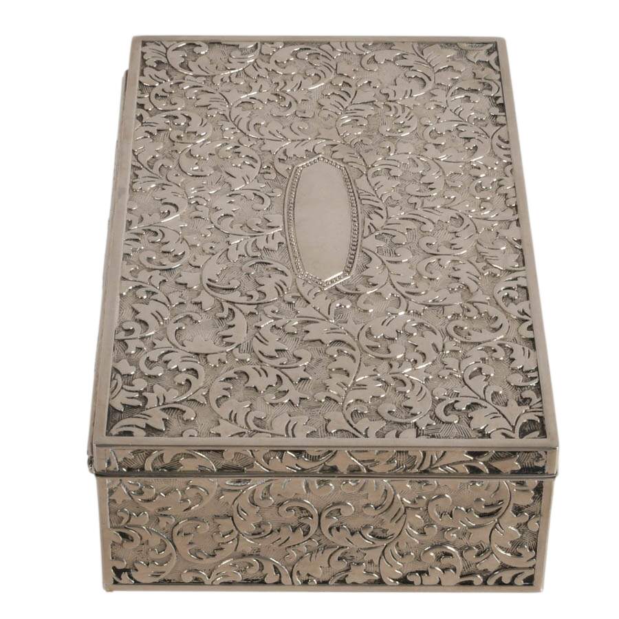 Vintage Silver-Plate Keepsake Box-3