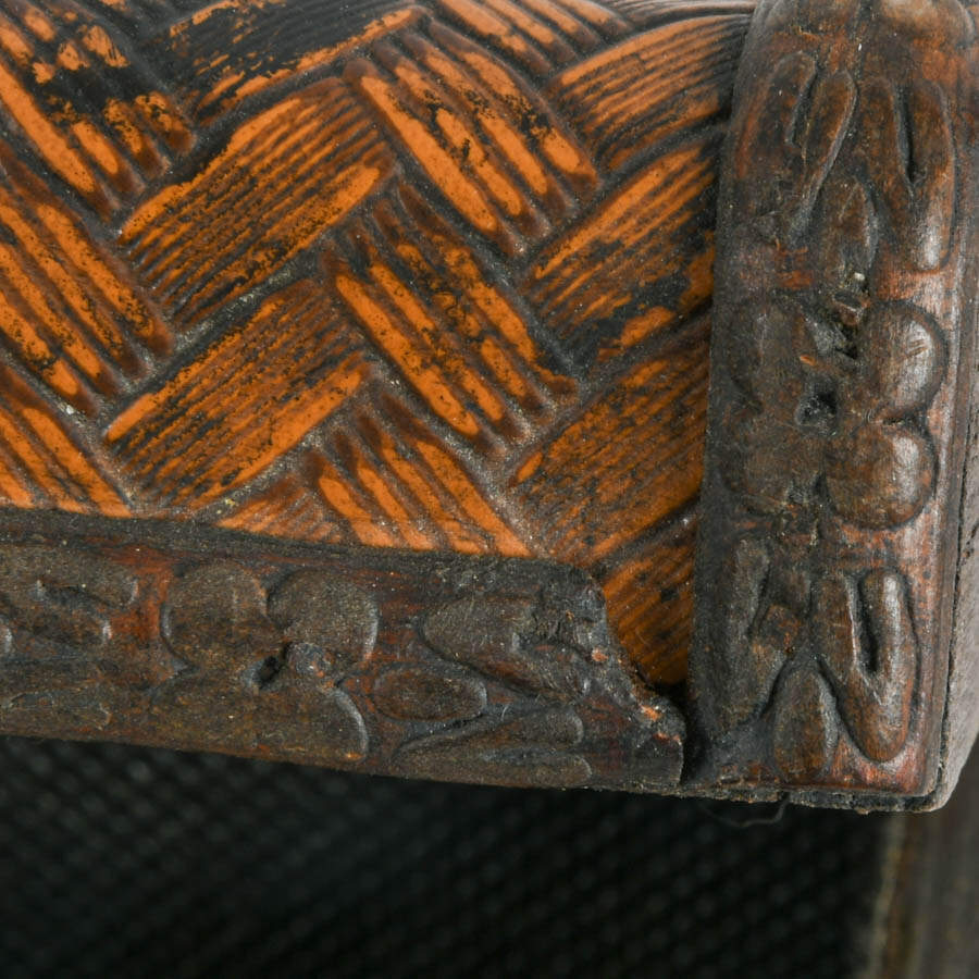 Antique Chinese Wood and Metal Chabako Box-6