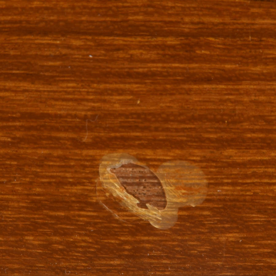 Mid-Century Wooden Jewelry Box with Green Velvet Lining-7