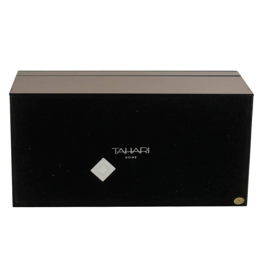 Tahari Home Etched Mirror Jewelry Box-8