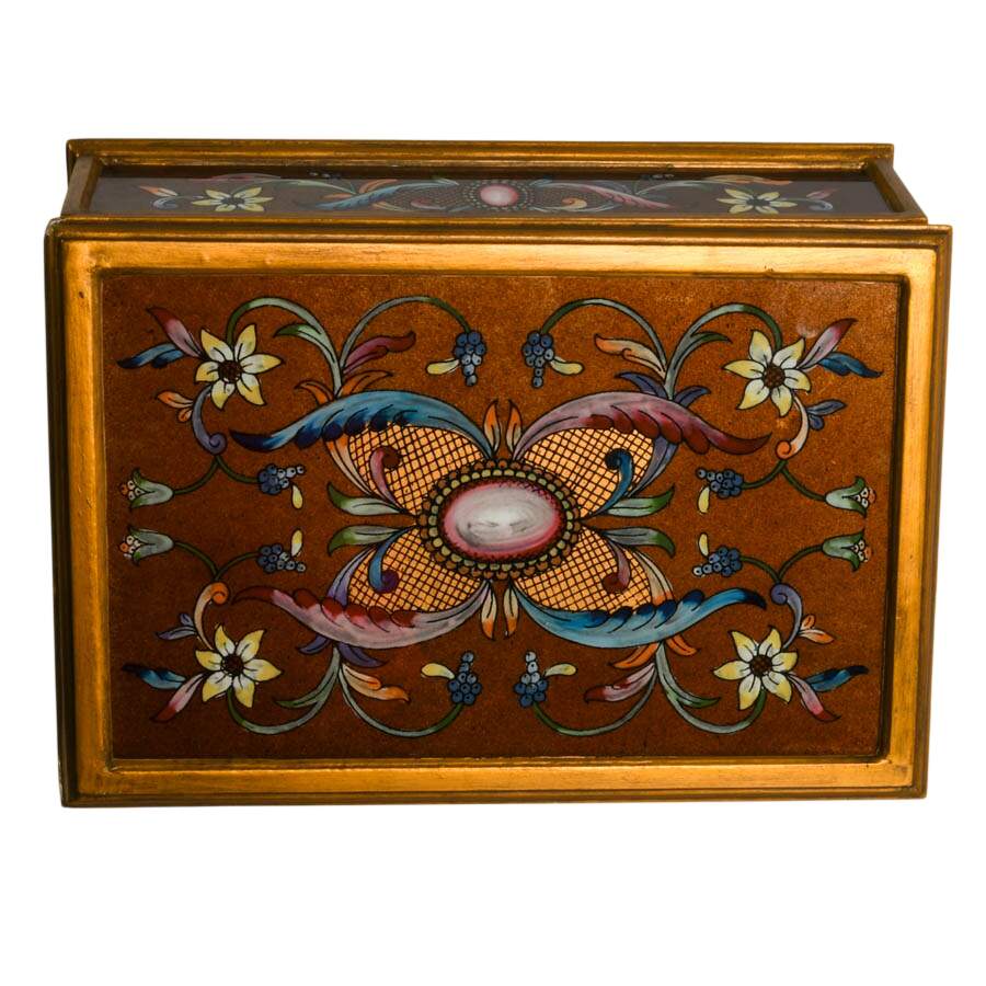 Hand-Painted Filigree Wood Jewelry Organizer by Art by Hand-6