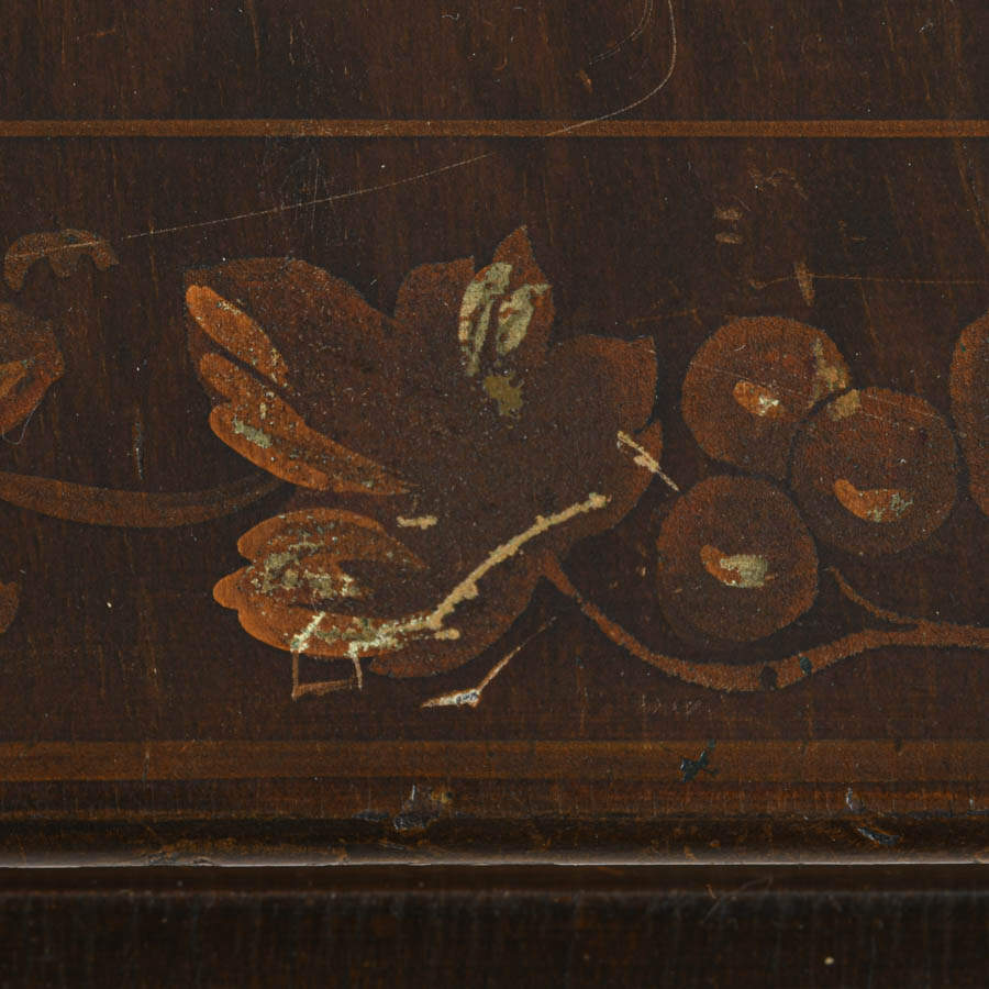Antique Decorative Wooden Book Box Depicting Rembrandt-4