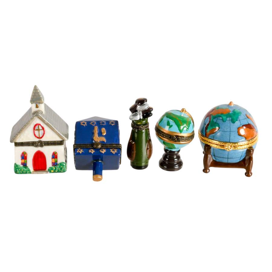 Five-Piece Porcelain Trinket Boxes-7