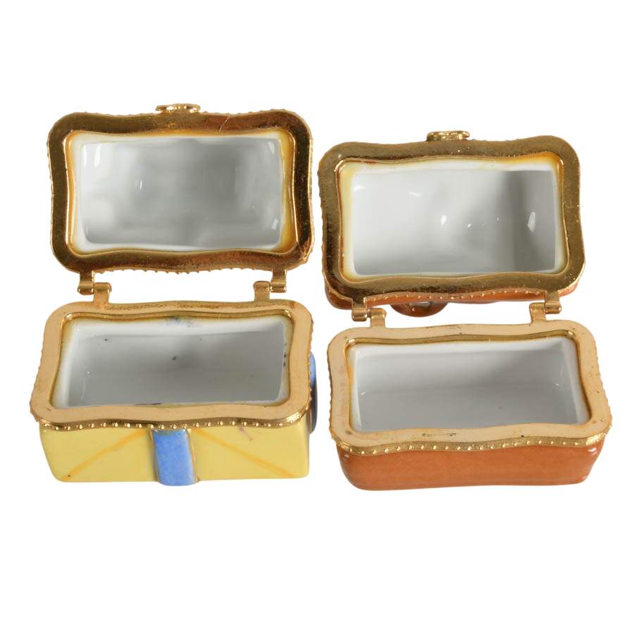 Four Porcelain Baby Trinket Boxes-7