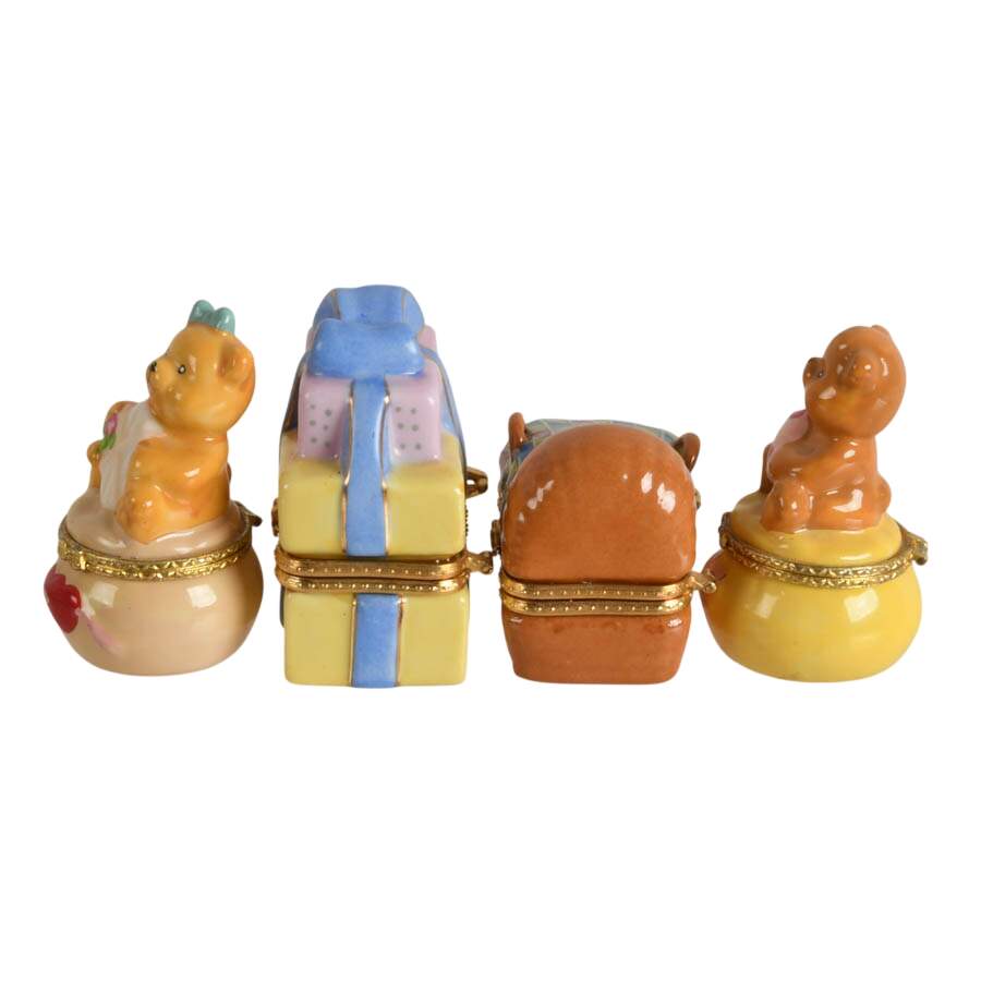 Four Porcelain Baby Trinket Boxes-3
