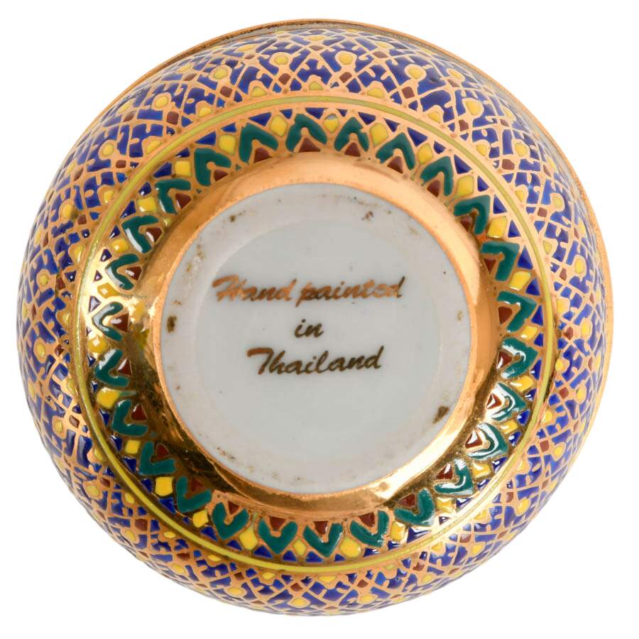 Four Asian Mixed Media Jewelry Boxes-7