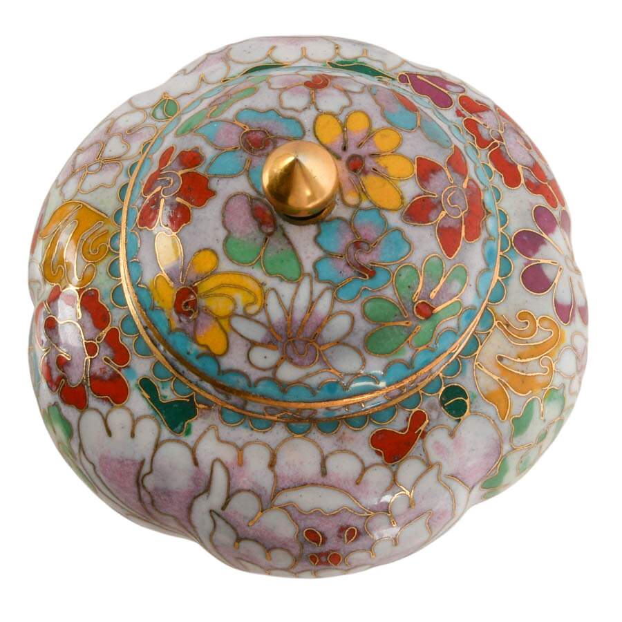 Four Asian Mixed Media Jewelry Boxes-4