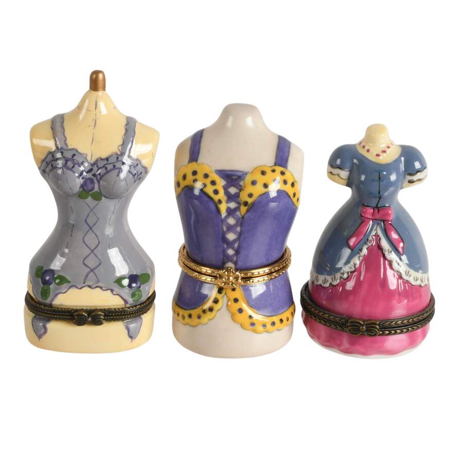 Five-Piece Tailor's Dream Porcelain Jewelry Boxes-5