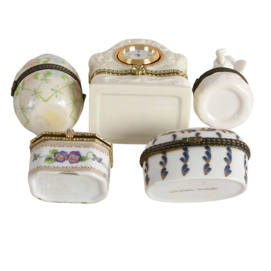 Five-Piece Porcelain Trinket Boxes-7