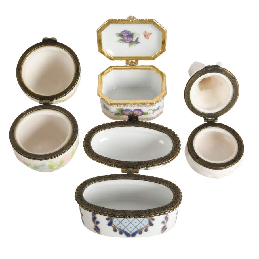 Five-Piece Porcelain Trinket Boxes-4