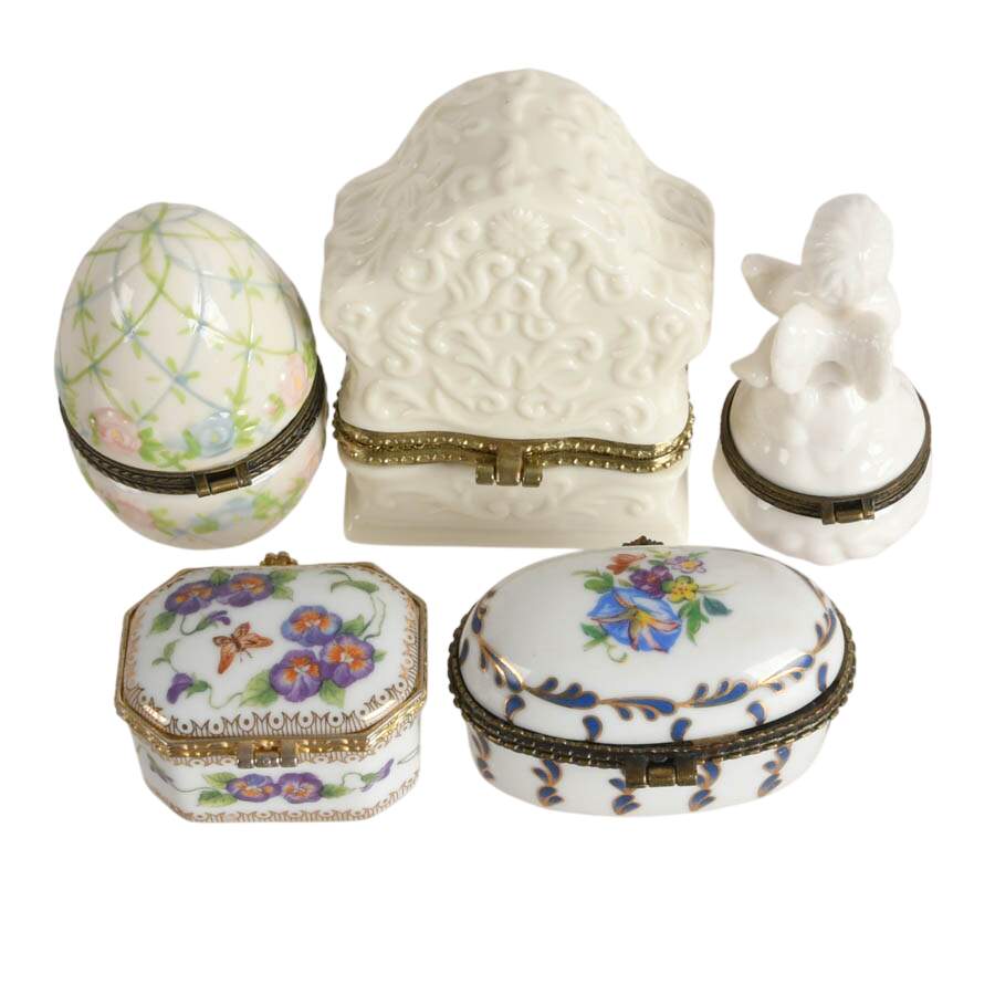 Five-Piece Porcelain Trinket Boxes-3