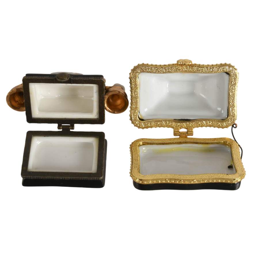 Four-Piece Vintage Hi-Fi Equipment Porcelain Trinket Boxes-4
