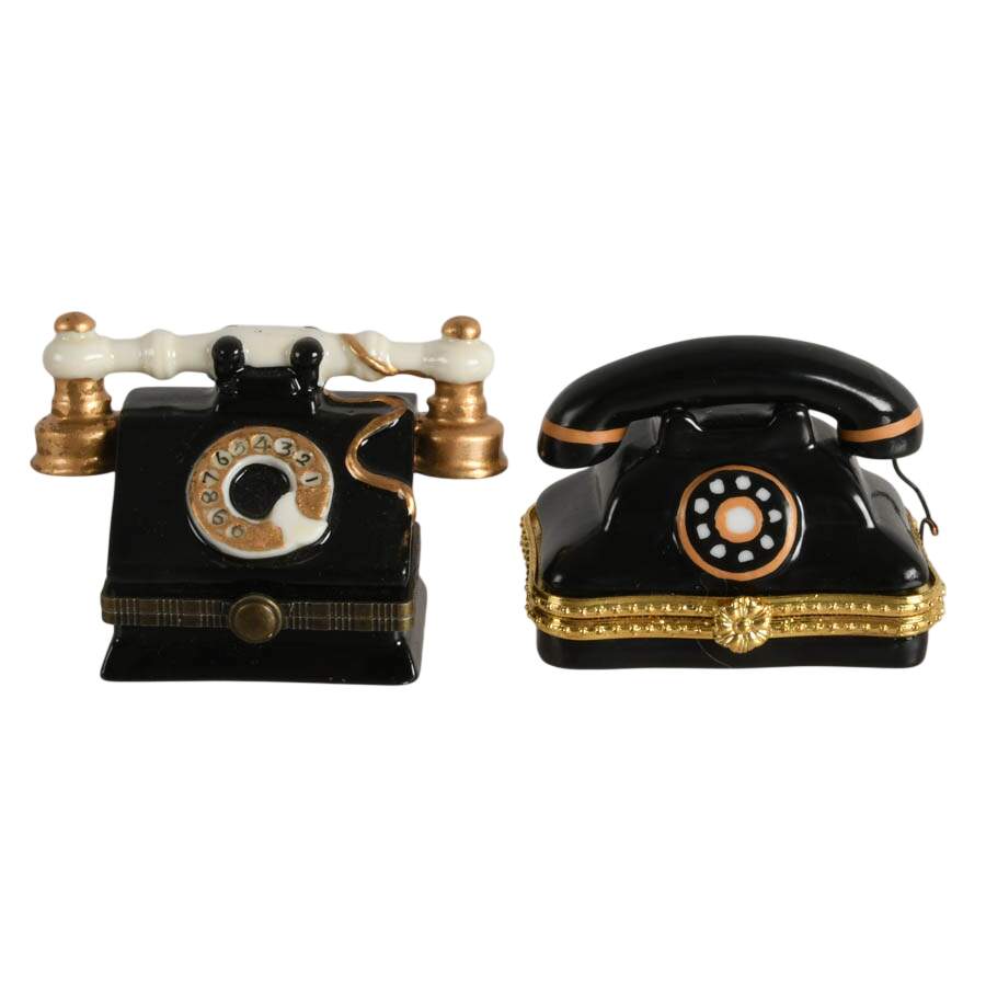 Four-Piece Vintage Hi-Fi Equipment Porcelain Trinket Boxes-3