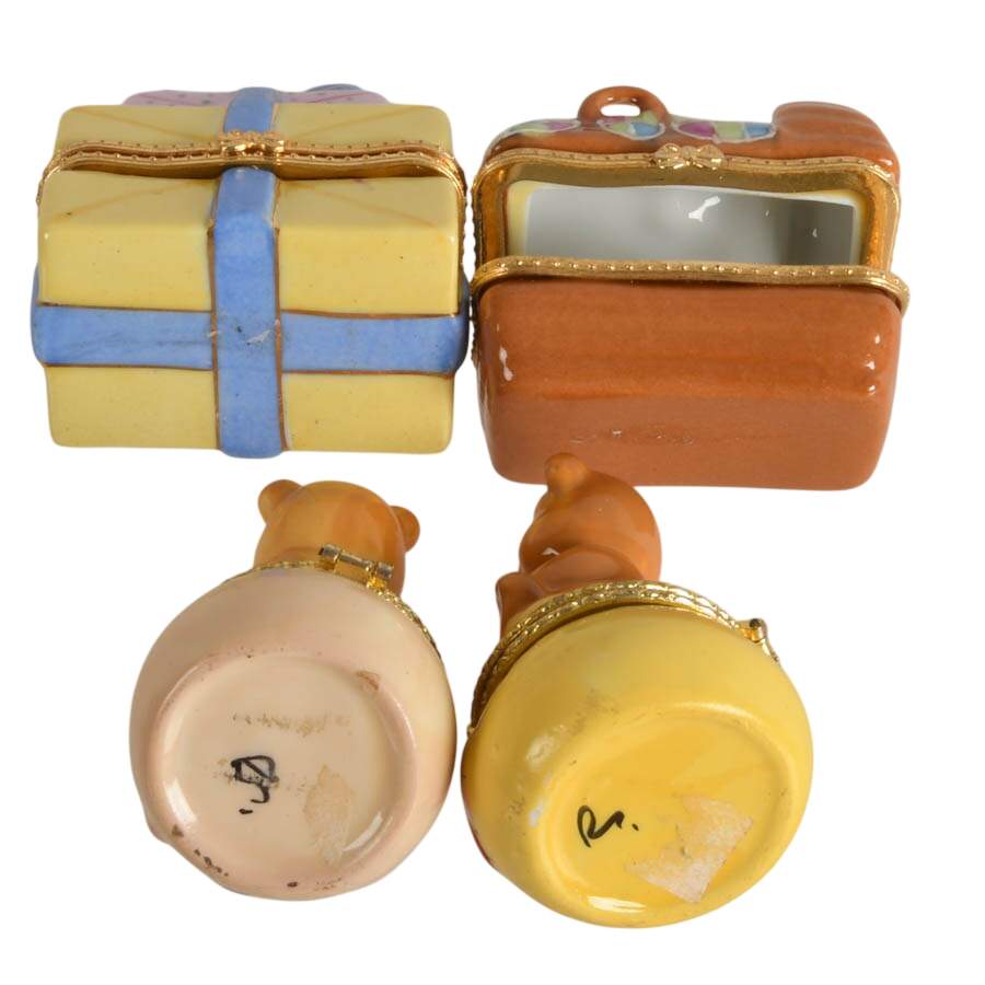 Four Porcelain Baby Trinket Boxes-2