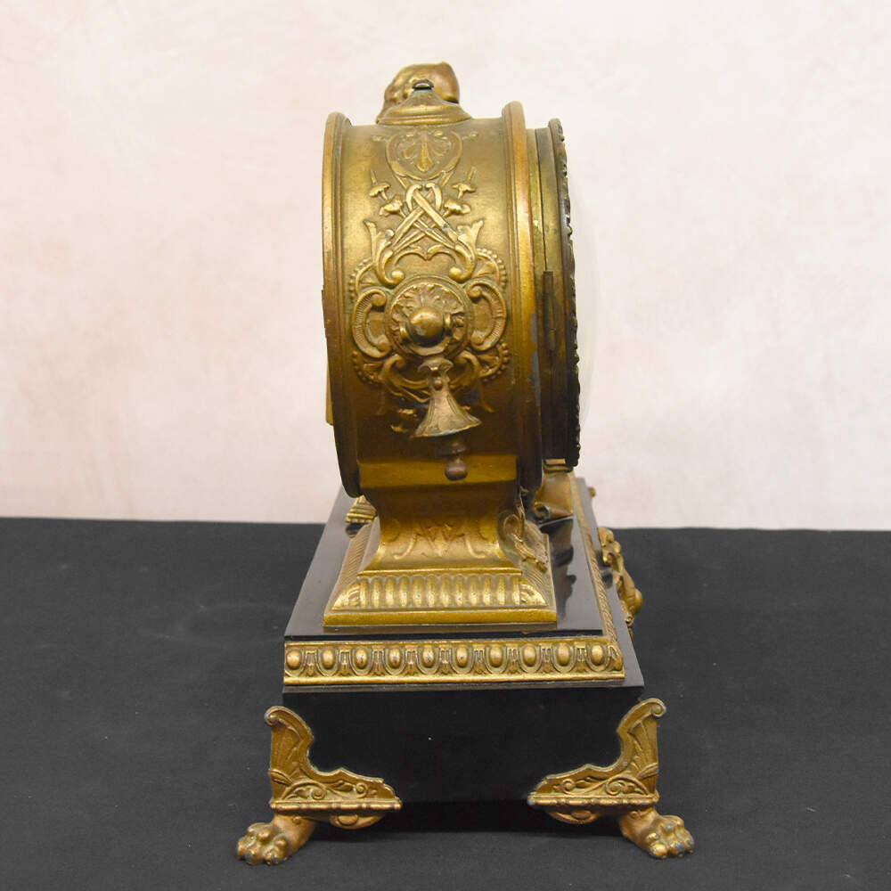 Antique Ansonia Clock Co. Shakespeare Mantel Clock-12