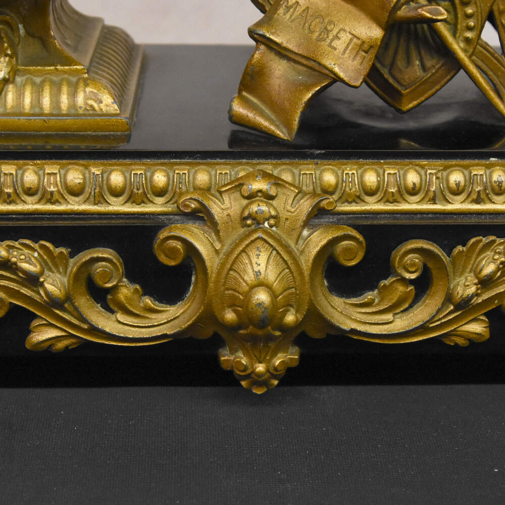 Antique Ansonia Clock Co. Shakespeare Mantel Clock-6